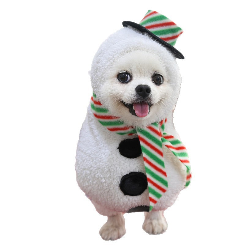 Snowman Dog costume