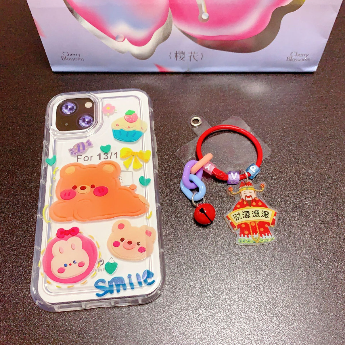 Candy-Colored Ins-Style Cute Pendant Creative Cartoon Colorful Phone Case Pendant Keychain Mobile Phone
