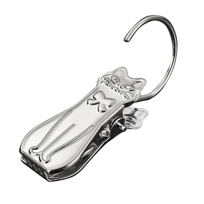 Cat Shaped Curtain Clips with Large Hooks  Window Tie Back Holders