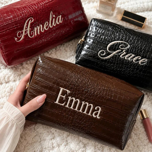 Custom-Made Makeup Bag Crocodile Storage Bag