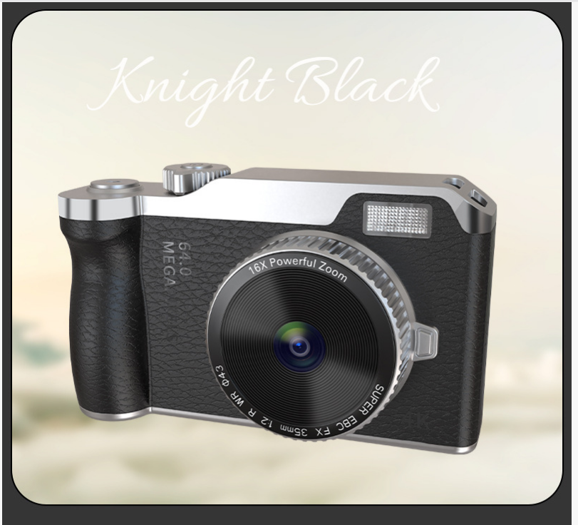 Digital Camera Retro 4K HD Portable Camera
