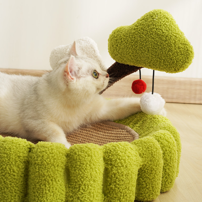 Money Tree Cat Scratch Pot