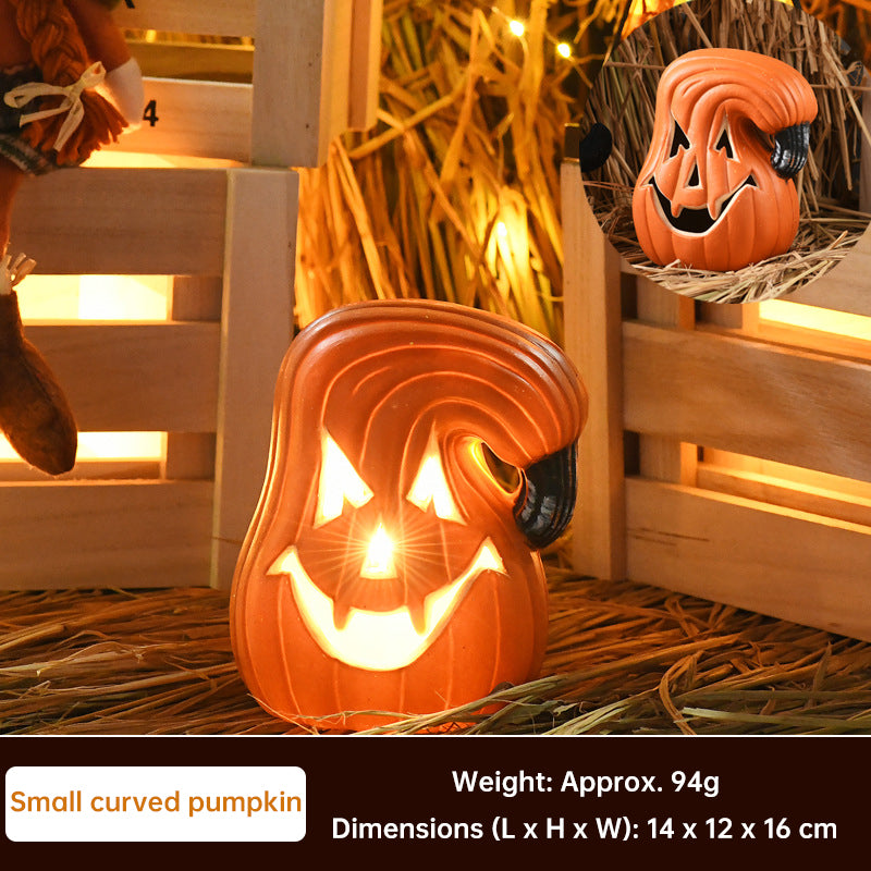 Halloween Pumpkin Lantern Luminous Prop – 1PC Expression Pumpkin Ornament for Outdoor, Mall, Hotel Scene Decoration