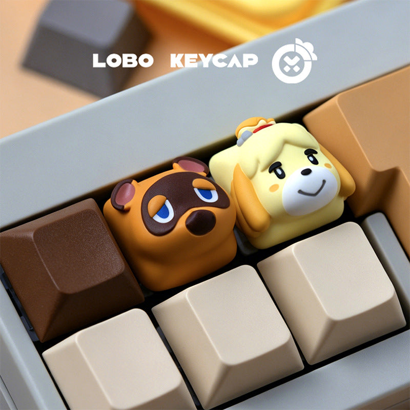 Animal Crossing Series Custom Resin Keycaps, Cute Creative Keyboard Caps, Personalized Key Cap