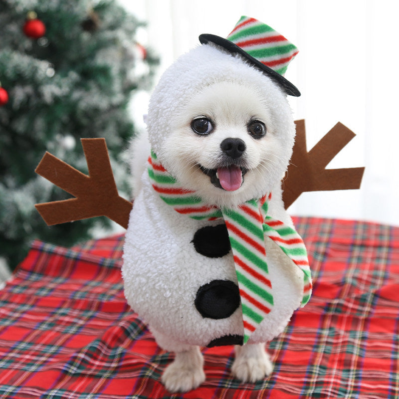 Snowman Dog costume