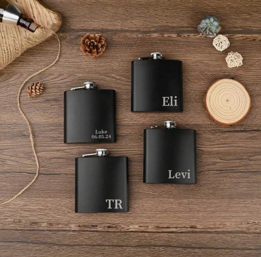 Customized Matte Stainless Steel Slim Flask