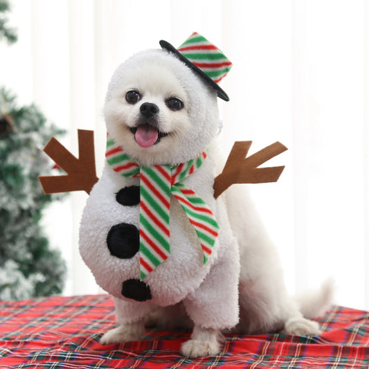 Snowman Dog costume