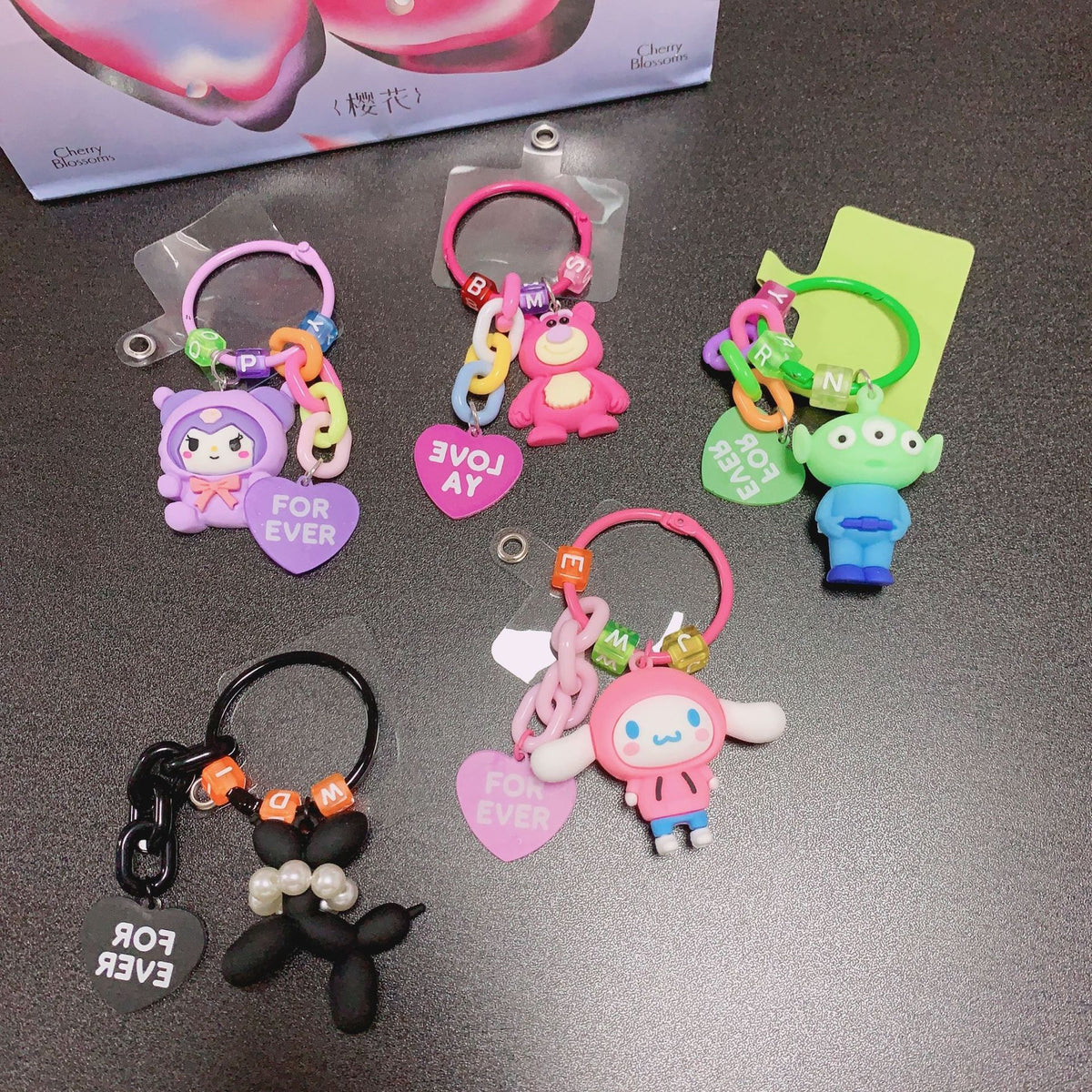 Candy-Colored Ins-Style Cute Pendant Creative Cartoon Colorful Phone Case Pendant Keychain Mobile Phone