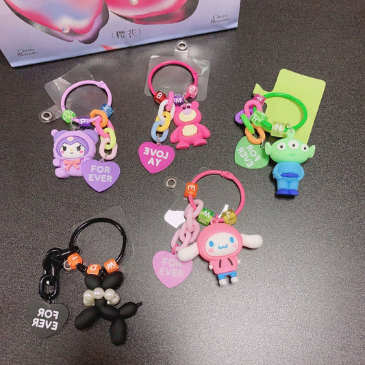 Candy-Colored Ins-Style Cute Pendant Creative Cartoon Colorful Phone Case Pendant Keychain Mobile Phone