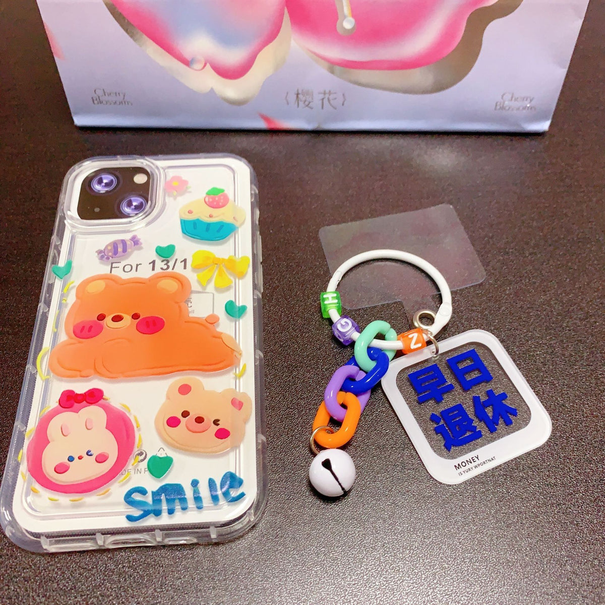Candy-Colored Ins-Style Cute Pendant Creative Cartoon Colorful Phone Case Pendant Keychain Mobile Phone
