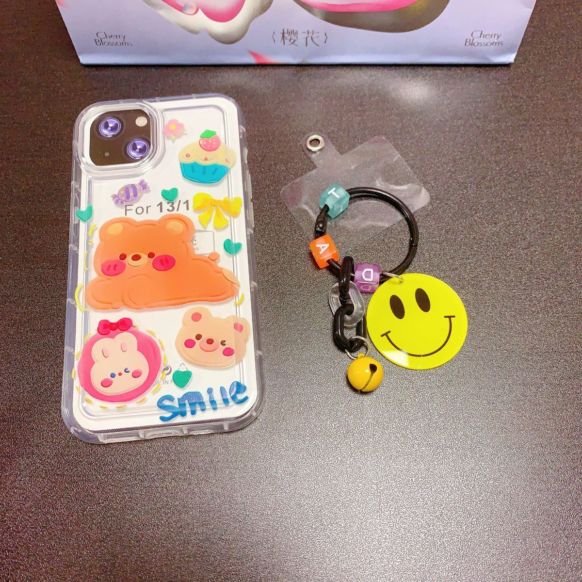Candy-Colored Ins-Style Cute Pendant Creative Cartoon Colorful Phone Case Pendant Keychain Mobile Phone